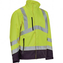 Veste softshell haute visibilité VISIBLE XTREME Taille XL jaune/noir ELKA RAINWEAR 