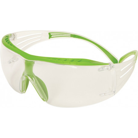 Schutzbrille SecureFit SF401 EN 166 Bügel grün-transp..Scheibe klar PC 3M