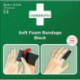 Sparadrap et bandage mousse souple auto-adhérent élastique. noir rouleau 6 cm x 