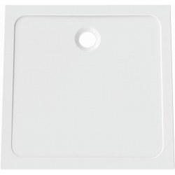 FORMAT DESIGN Mineralguss-Duschwanne weiß. 80x80x3cm. mit Antirutsch
