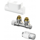 FORMAT Therm ensemble de connexion de radiateur de salle de bain 2ème coin. Blanc