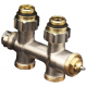 FORMAT Therm Anschlussarm. Multiblock T für Heizkörper mit 1/2 IG. Durchgang