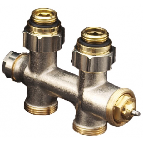 FORMAT Therm Anschlussarm. Multiblock T für Heizkörper mit 1/2 IG. Durchgang