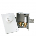 Kit d’installation murale avec vanne thermostatique pré-réglable profondeur de construction 57mm blanc
