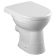 FORMAT Stand-Flachspül-WC we. 6 l. Abg. waagerecht. Ausladung 49cm