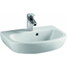 Lavabo FORMAT Pro 50x38cm. blanc. 1 trou robinetterie. avec débordement
