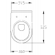 FORMAT Pro Wand-Tiefspül-WC weiß FormatClean