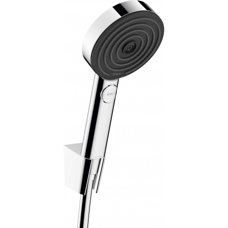 Kit pommeau de Douche 3 Jets Relaxation Chromé Support Hansgrohe 24302000 Pulsify Select S