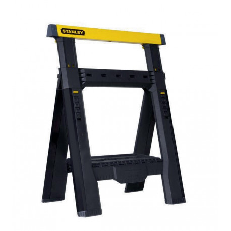 Tréteau pliable télescopique - vendus par paire - 2 sens d'ajustement - capacité de charge max 450 kg - pieds anti-