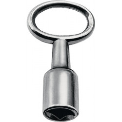 Clé à mandrin DIN7417 SW8mm nickelée avec carré interne AMF