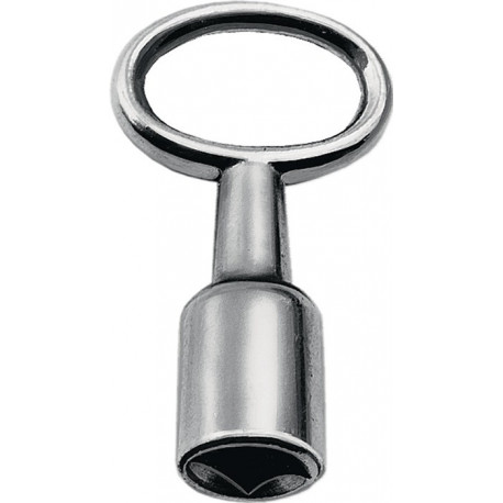 Clé à mandrin DIN7417 SW8mm nickelée avec carré interne AMF