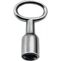 Clé à mandrin DIN7417 SW8mm nickelée avec carré interne AMF