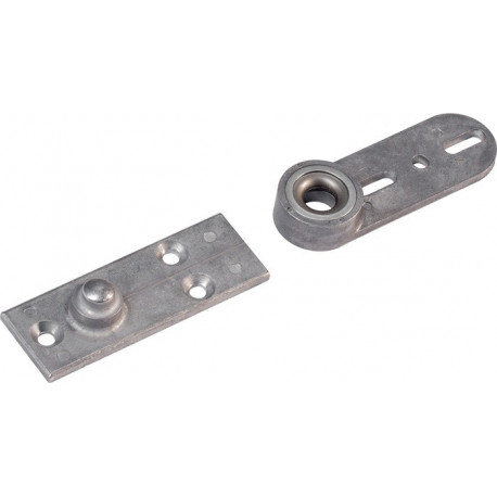 Palier au sol 8550 pour portes battantes, montage latéral hauteur 27 mm DORMA