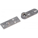 Palier au sol 8550 pour portes battantes, montage latéral hauteur 27 mm DORMA