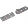 Palier au sol 8550 pour portes battantes, montage latéral hauteur 27 mm DORMA