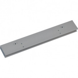 Patin de porte en verre TS 97 argenté pour VSG en ESG