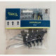 Jeu de crochets à outils avec panneaux perforés Panneau mural à outils x 2 + 28 clips 2 panneaux perforés avec 28 crochets à outils assortis L.1040xH.440mm RAACO