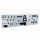 Jeu de crochets à outils avec panneaux perforés Panneau mural à outils x 3 + 44 clips 3 panneaux perforés avec 44 crochets à outils assortis L.1560xH.440mm RAACO