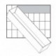 Bac de rangement B.55xT.235xH.47mm pour Nr. 871325-871332871545-871552 u.a. Bac de rangement 55 A8-3 (Par 15)