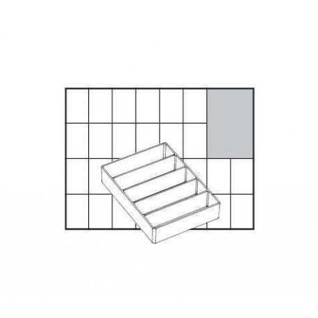 Bac de rangement B.79xT.109xH.24mm Bac de rangement A75 (Par 48)
