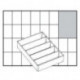 Bac de rangement B.79xT.109xH.24mm a.ESD-PP pour Art.Nr.795517795512 ESD Bac de rangement A75 (Par 21)