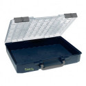 Boîte d'assortiments B.413xT.330xH.79mm Partie inférieure du compartiment PP / couvercle sur PC (Par 3)