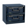 SafeBox 150x2 coffre-fort (équipé) L.451xP.330xH.403mm boîtier en acier avec 2 bacs de tri 871533 avec serrure et rails télescopiques RAACO