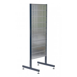 Support double porte-outils (vide) Support double avec 6 plaques perforées L.571xP.570xH.1600mm des deux côtés avec crochets porte-outils pour équiper RAACO