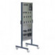 Support double porte-outils (vide) Support double avec 6 plaques perforées L.571xP.570xH.1600mm des deux côtés avec crochets porte-outils pour équiper RAACO