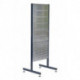 Support double, boîte de présentation d'outils, double support, double support avec 4 trous et 2 plaques à fentes L.571xP.570xH.1600mm des deux côtés pour équiper RAACO