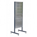 Support double, boîte de présentation d'outils, double support, double support avec 4 trous et 2 plaques à fentes L.571xP.570xH.1600mm des deux côtés pour équiper RAACO