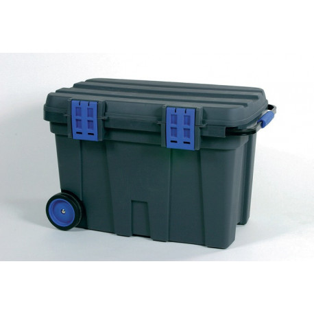 Boîte à outils Toolchest 100 L.775xP.472xH.493mm avec 2 roues avec poignée de tirage a.PP Vol.100l avec 2 porte-outils RAACO