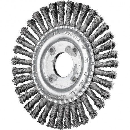 Brosse plate RBG 11506/22,2 PIPE ST 0,50 D. 115 mm épaisseur de fil 0,5 mm acier 6 mm 12500 min-¹ PFERD