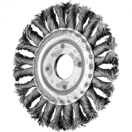 Brosse plate RBG 11512/22,2 CT ST 0,50 D. 115 mm épaisseur de fil 0,5 mm acier 12 mm 12500 min-¹ PFERD