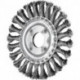Brosse plate RBG 11512/22,2 ST 0,50 D. 115 mm épaisseur de fil 0,5 mm acier 12 mm 12500 min-¹ Vitesse de rotation maxi. 12500 min-¹ PFERD