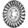 Brosse plate RBG 11512/22,2 ST 0,50 D. 115 mm épaisseur de fil 0,5 mm acier 12 mm 12500 min-¹ Vitesse de rotation maxi. 12500 min-¹ PFERD