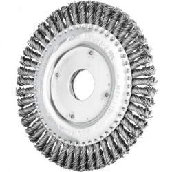 Brosse plate RBG 12506/222 PIPE ST 050 D. 125 mm aŠpaisseur de fil 05 mm acier