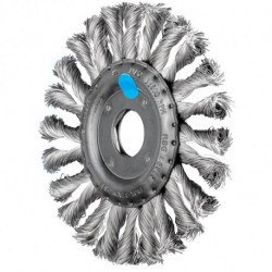 Brosse plate RBG 12512/222 CT INOX 035 D. 125 mm épaisseur de fil 035 mm VA 1
