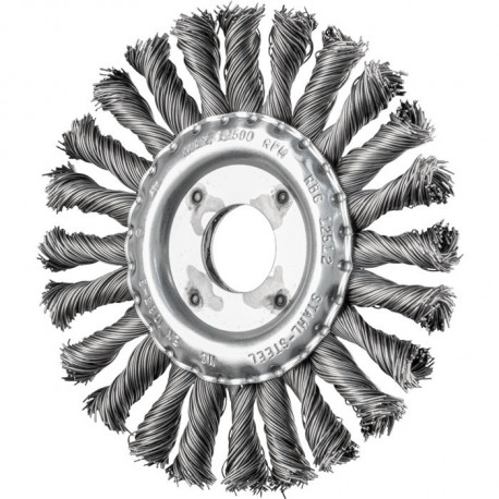 Brosse plate RBG 12512/222 CT ST 050 D. 125 mm épaisseur de fil 05 mm acier 1