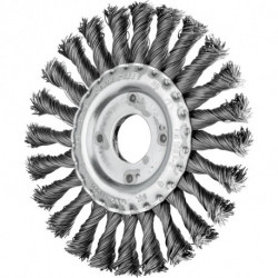 Brosse plate RBG 12512/222 ST 050 D. 125 mm épaisseur de fil 05 mm acier 12 m