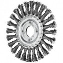 Brosse plate RBG 12512/222 ST 050 D. 125 mm épaisseur de fil 05 mm acier 12 m