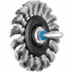 Brosse plate RBG 7012/6 INOX 035 D. 70 mm 6 mm épaisseur de fil 035 mm VA 12 m