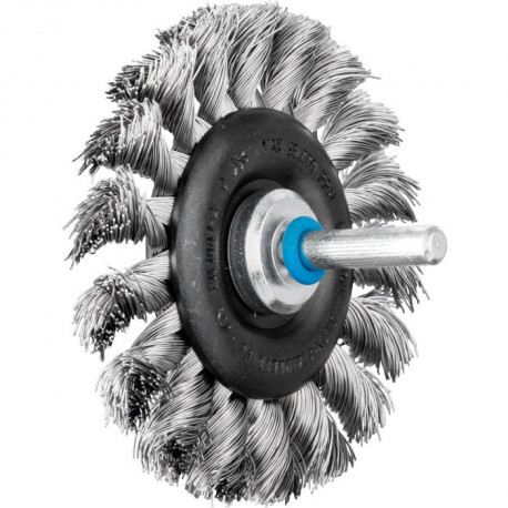 Brosse plate RBG 7012/6 INOX 035 D. 70 mm 6 mm épaisseur de fil 035 mm VA 12 m