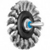 Brosse plate RBG 7012/6 INOX 035 D. 70 mm 6 mm épaisseur de fil 035 mm VA 12 m