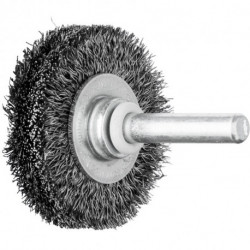 Brosse plate RBU 4009/6 ST 020 D. 40 mm 6 mm épaisseur de fil 02 mm acier 9 mm