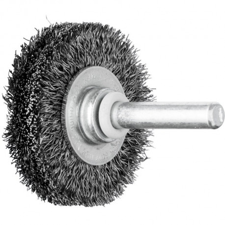 Brosse plate RBU 4009/6 ST 020 D. 40 mm 6 mm épaisseur de fil 02 mm acier 9 mm