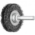 Brosse plate RBU 4009/6 ST 020 D. 40 mm 6 mm épaisseur de fil 02 mm acier 9 mm