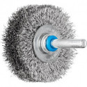 Brosse plate RBU 5015/6 INOX 0,20 D. 50 mm 6 mm épaisseur de fil 0,2 mm VA 15 mm 15000 min-¹ Vitesse de rotation maxi. 15000 min-¹ PFERD