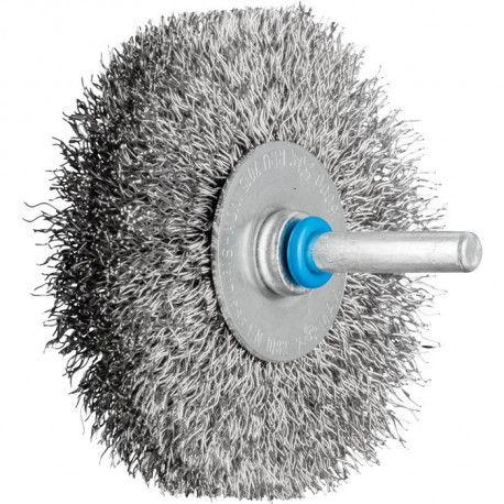 Brosse plate RBU 7015/6 INOX 030 D. 70 mm 6 mm épaisseur de fil 03 mm VA 15 mm
