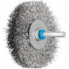 Brosse plate RBU 7015/6 INOX 030 D. 70 mm 6 mm épaisseur de fil 03 mm VA 15 mm